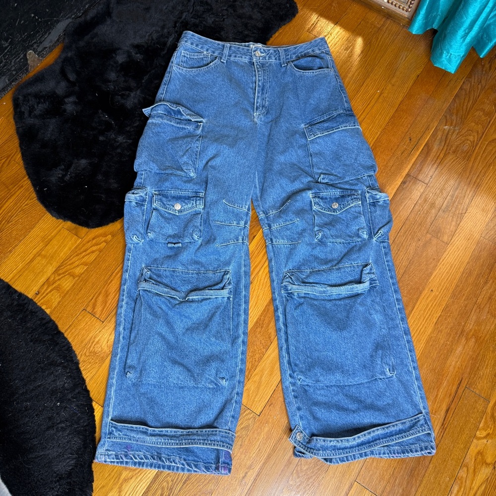 Forever 21 Premium Cargo Denim Jeans Size 29